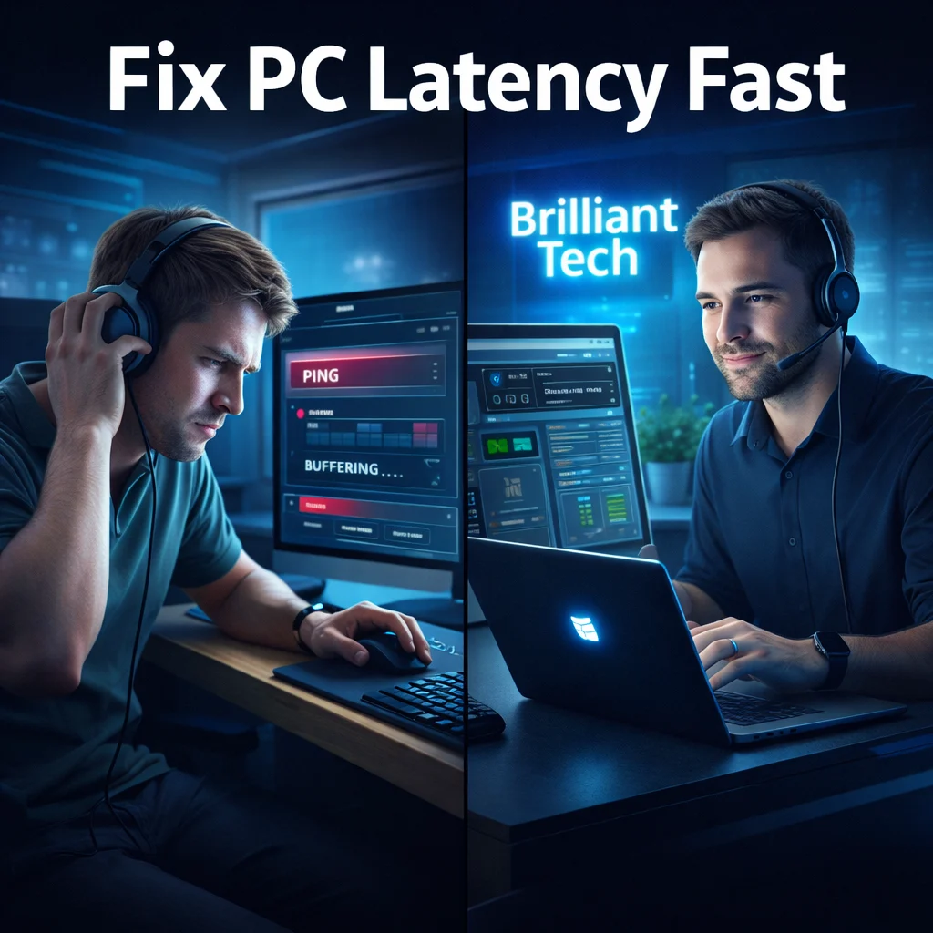 How to fix latency on PC with expert tech support by Brilliant Tech