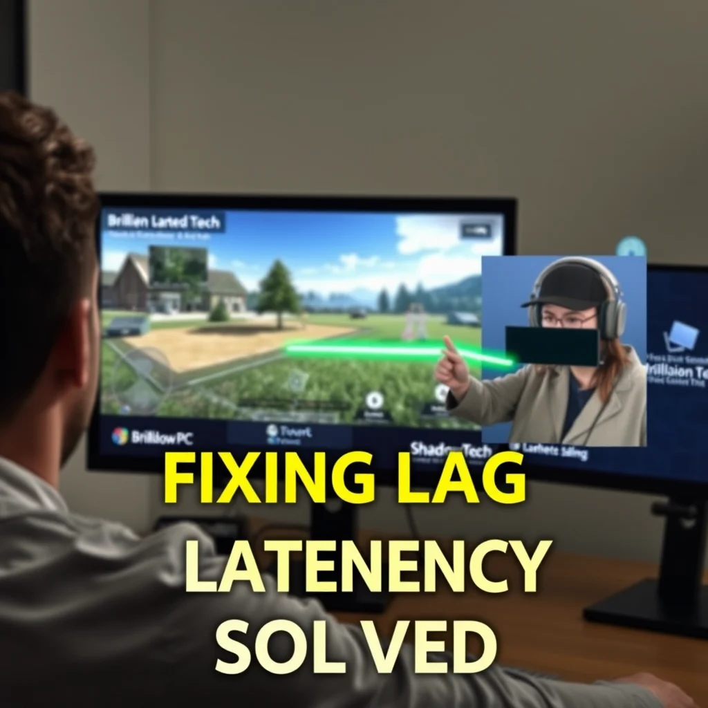 A person getting Shadow PC latency fixed by a Brilliant Tech expert online.